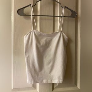 M white tank top